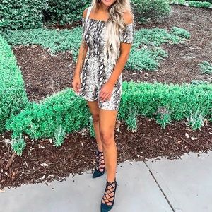 Snake skin romper